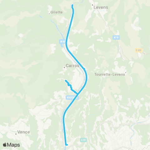 Lignes d'Azur Ctre comm. / St-Isidore - Plan du Var map