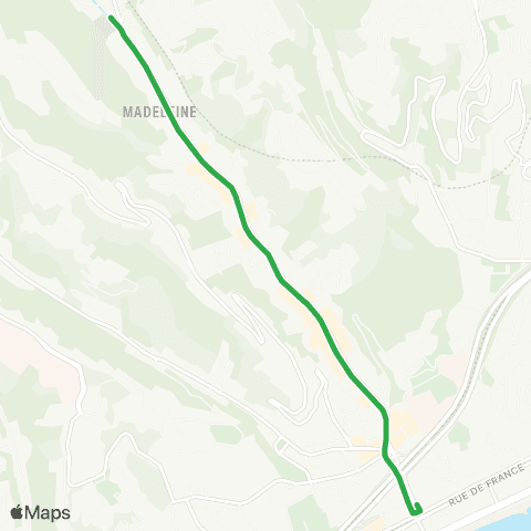 Lignes d'Azur Magnan - la Madeleine map