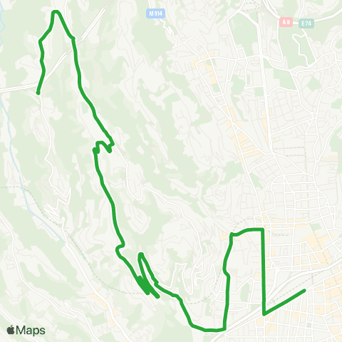 Lignes d'Azur Hameaux de la Costière - Gare Thiers map