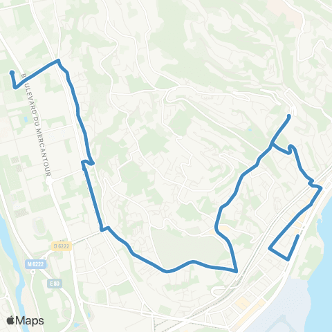 Lignes d'Azur STAPS / Arboras - Ferber map