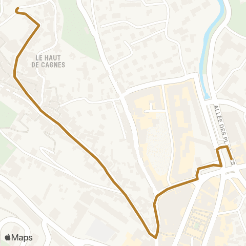 Lignes d'Azur Place Wéry - Square Bourdet map