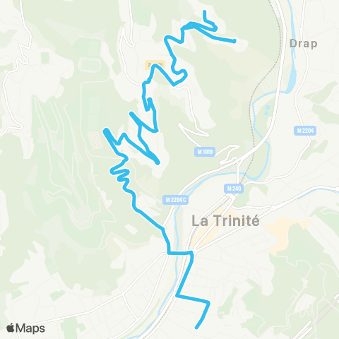 Lignes d'Azur La Plana Matisse - Collège de la Bourgade map