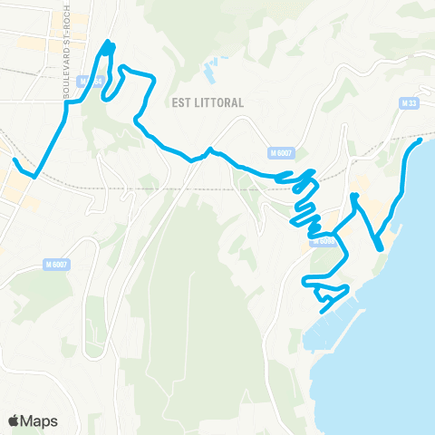 Lignes d'Azur Riquier - Vauban - le Gentilhomme - Rochambeau map