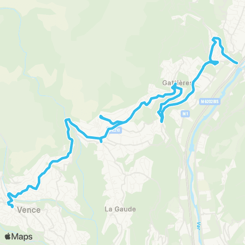 Lignes d'Azur Pôle d'échanges Pierre Servella - Halte routière de l'Ara map