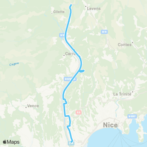 Lignes d'Azur Plan du Var - CADAM Centre administratif map