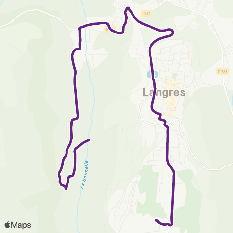 Linggo en ville Langres - Buzon map