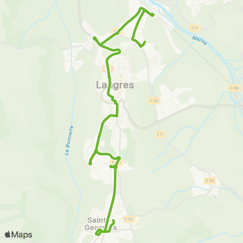 Linggo en ville Saints-Geosmes - ZC Franchises map