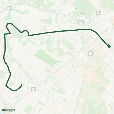 Lextran Versailles Road map