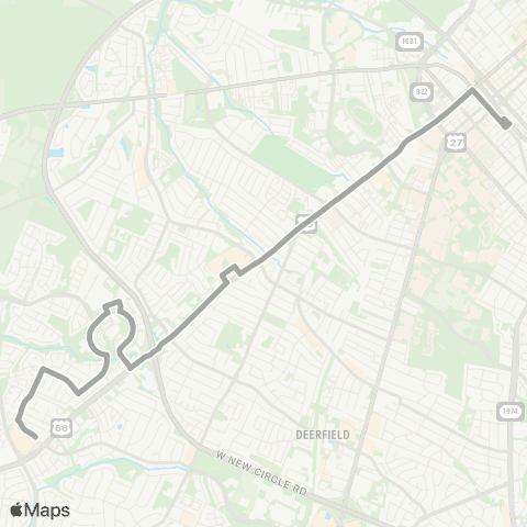 Lextran South Broadway map