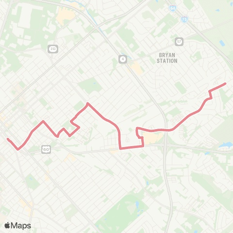 Lextran Night Eastland-N Limestone map