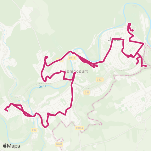Le Fil Auboue Curie - Joeuf Ehpad map