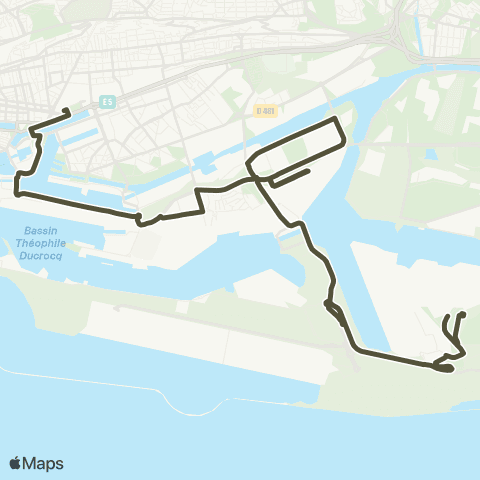 LiA Gares - Zone Industrielle et Portuaire map