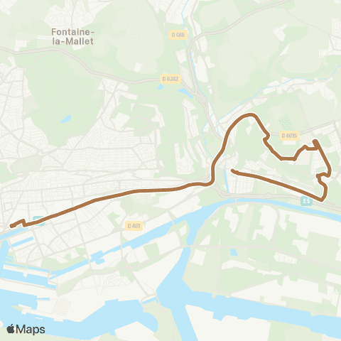 LiA Place d'Armes - Gares map