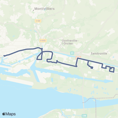 LiA Gares - Zone industrielle et Portuaire map