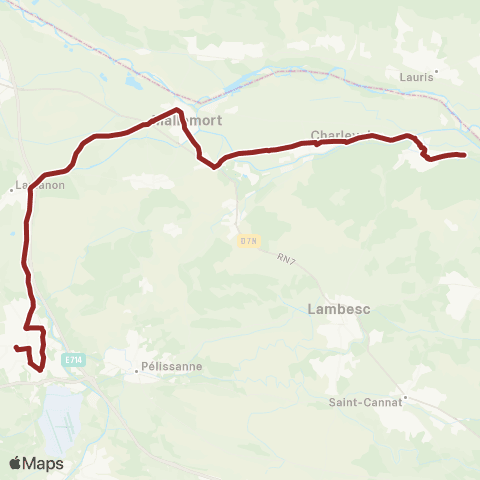 Libébus La Roque - Salon map