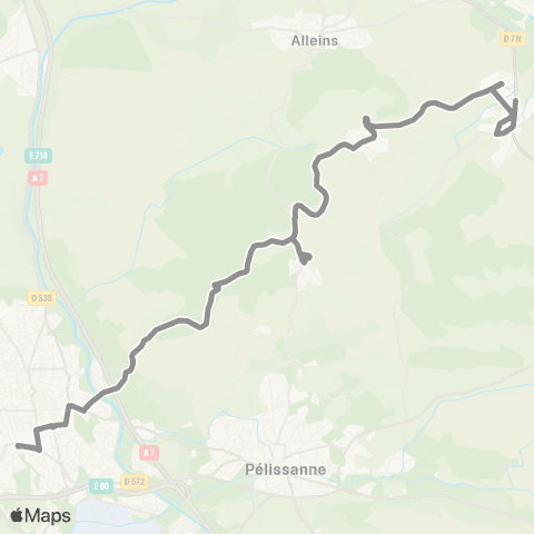 Libébus Vernegues - Cazan - Salon map