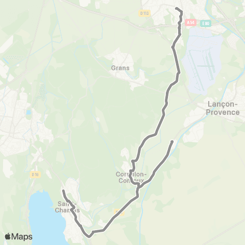 Libébus St Chamas / Cornillon / Salon map