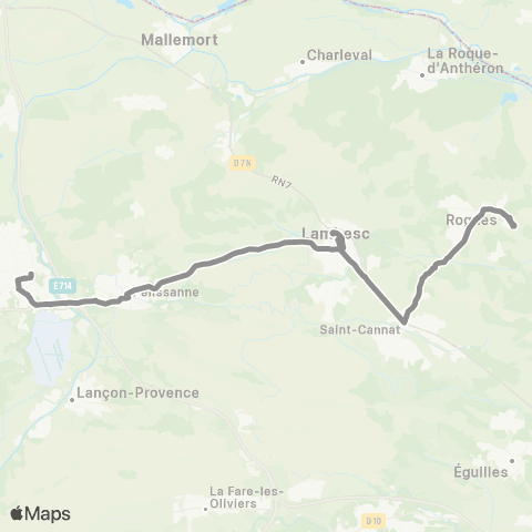 Libébus Rognes / St Cannat / Lambesc / Salon map