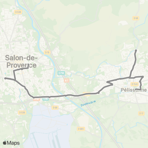 Libébus La Barben - Pelissanne - Salon map