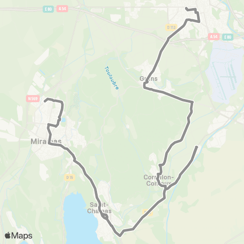 Libébus Berre-St Chamas-Miramas-Grans-Salon map