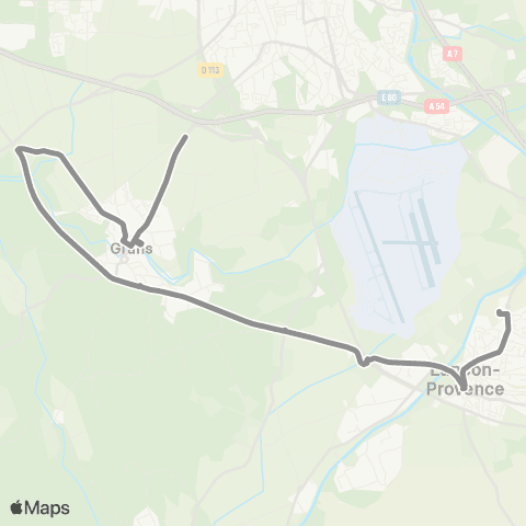 Libébus Grans - Lançon map