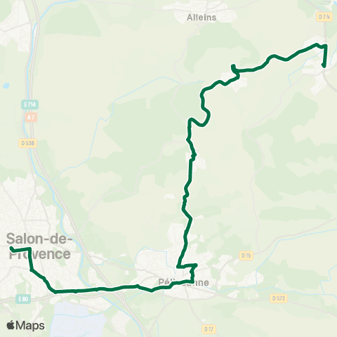 Libébus Cazan - Pelissanne map