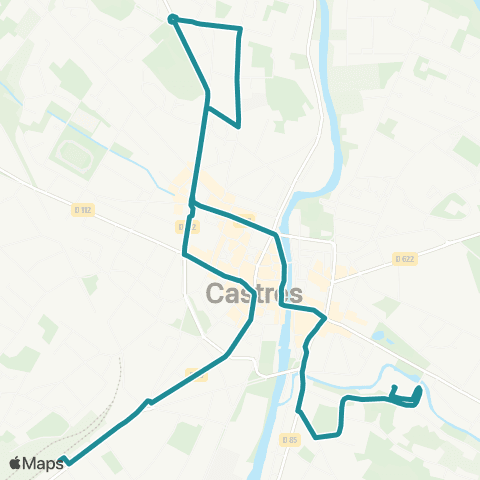 Libellus Castres Centre map