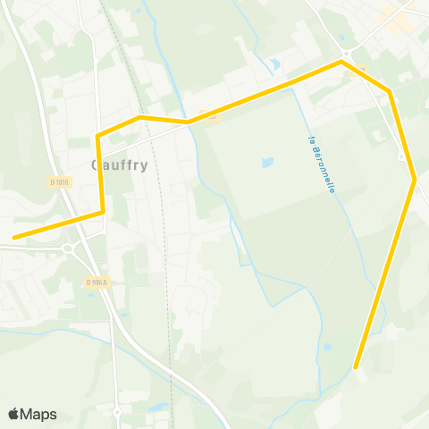Le Libellule Cauffry C. C. la Petite Vallée - Mogneville Parc de Chedeville map