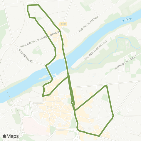 LibéA Gare Albi-Madeleine - Place Pelloutier map