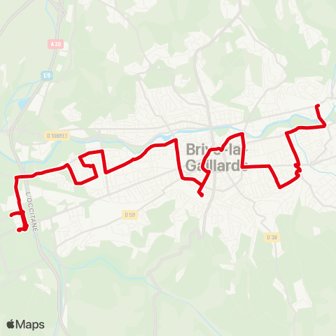 Libéo PEM Brive Laroche - Centre commercial E. map