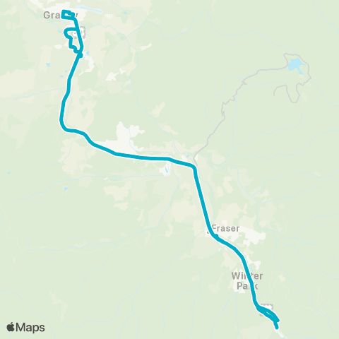 The Lift Granby Regional Commuter map