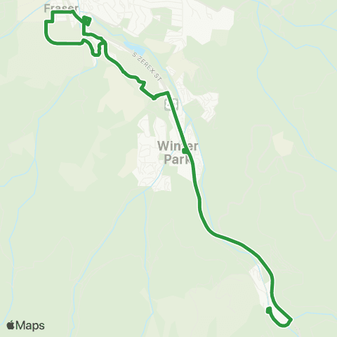 The Lift West Fraser Express map