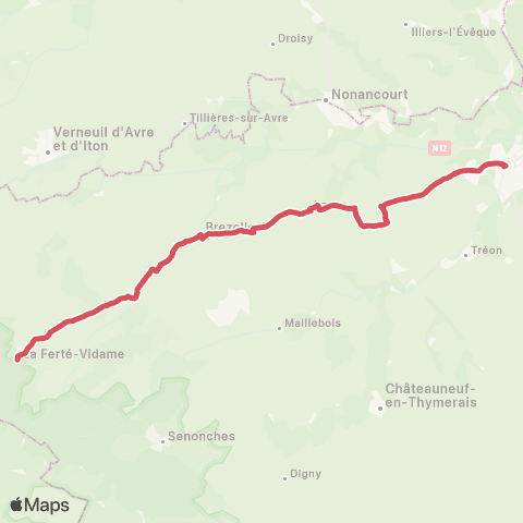 Linéad Mairie <> Champ de Foire map
