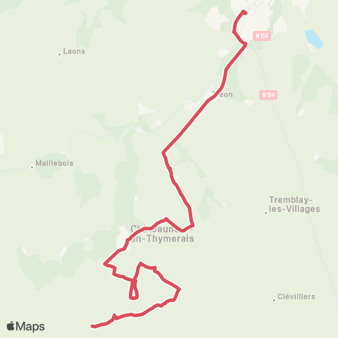 Linéad Rouvray <> Champ de Foire map