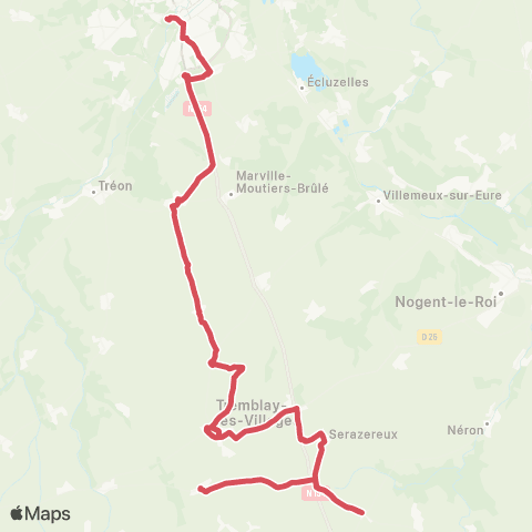 Linéad Achères <> Champ de Foire map