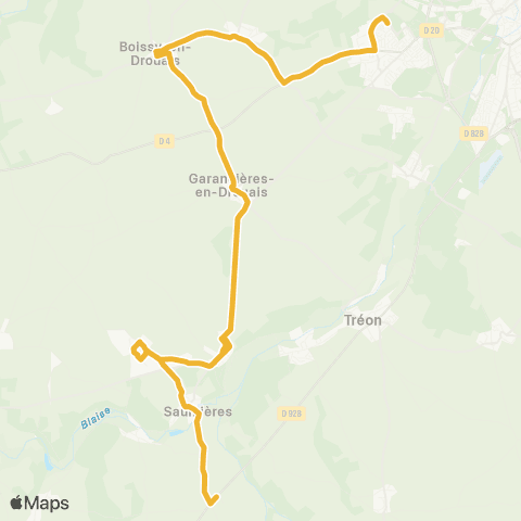 Linéad Morvillette <> Collège Pag map