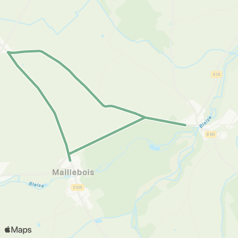 Linéad Blévy <> Maillebois map