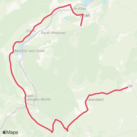 Linéad Les Halles <> Lycée Pro map