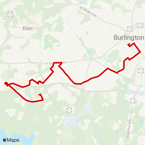 Link Transit 1 Red map