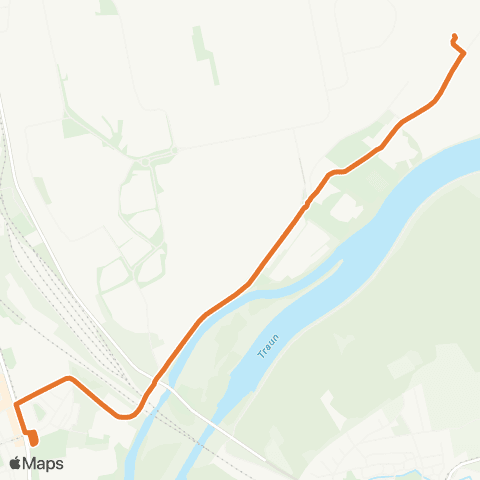 Linz AG Linien Simonystraße - Industriepark Lunzerstraße map