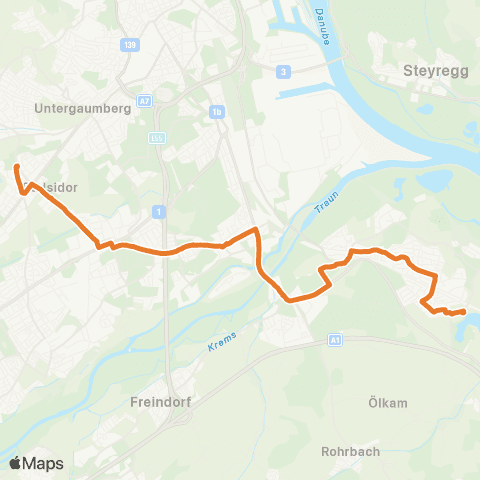 Linz AG Linien Leonding Sporthalle Leonding - Linz Pichlinger See map