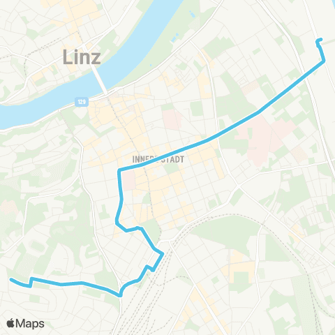 Linz AG Linien Linz Hafenportal - Linz Froschberg map