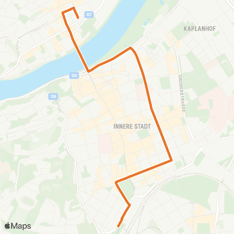 Linz AG Linien Linz Universität - Linz solarCity map