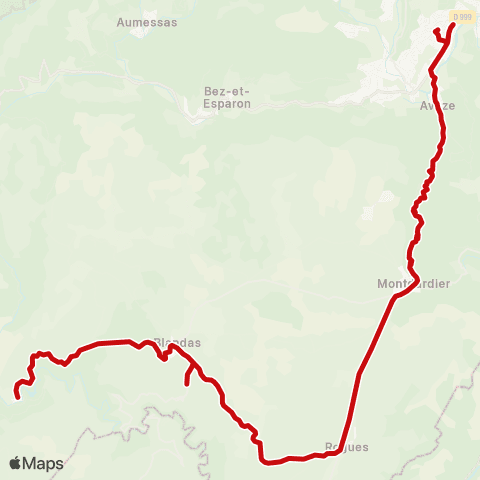 liO Vissec - le Vigan map