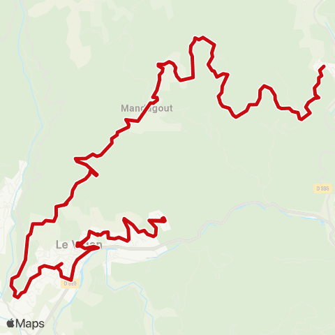 liO Saint-André de Majencoule - le Vigan map