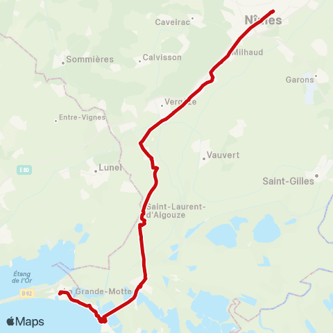 liO Le Grau du Roi - Nîmes map