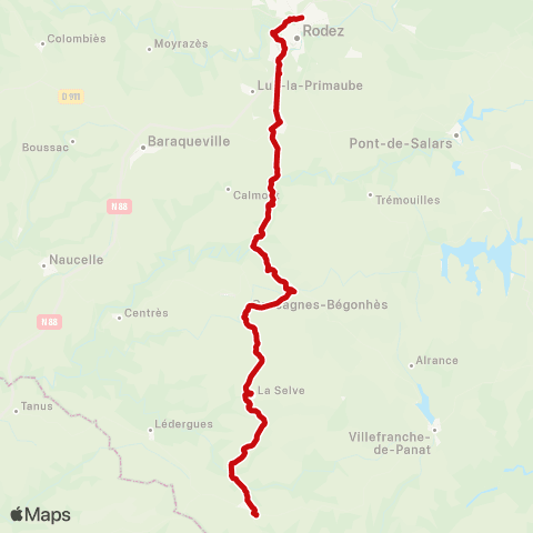 liO Requista - Rodez map
