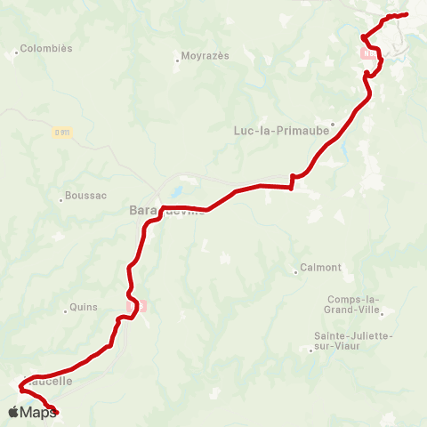 liO Naucelle - Rodez map