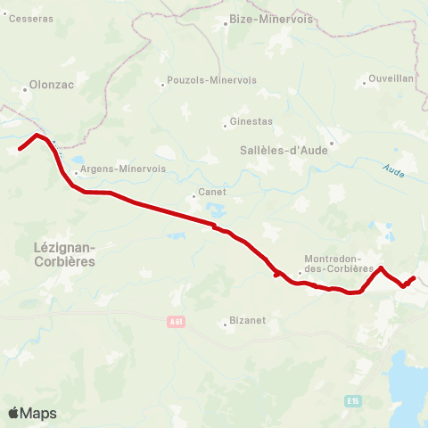 liO Tourouzelle - Canet d'Aude - Narbonne map