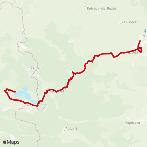 liO Chalabre - Limoux map